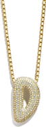 BaubleBar Bubble Initial Pendant Necklace