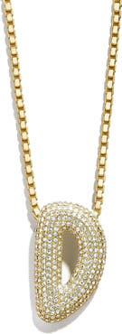 BaubleBar Bubble Initial Pendant Necklace