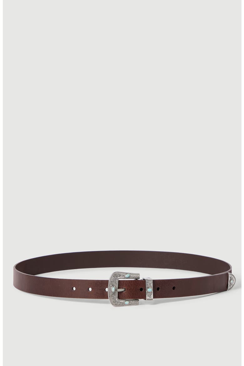 Pull-up calfskin belt, Main, color, Ebony