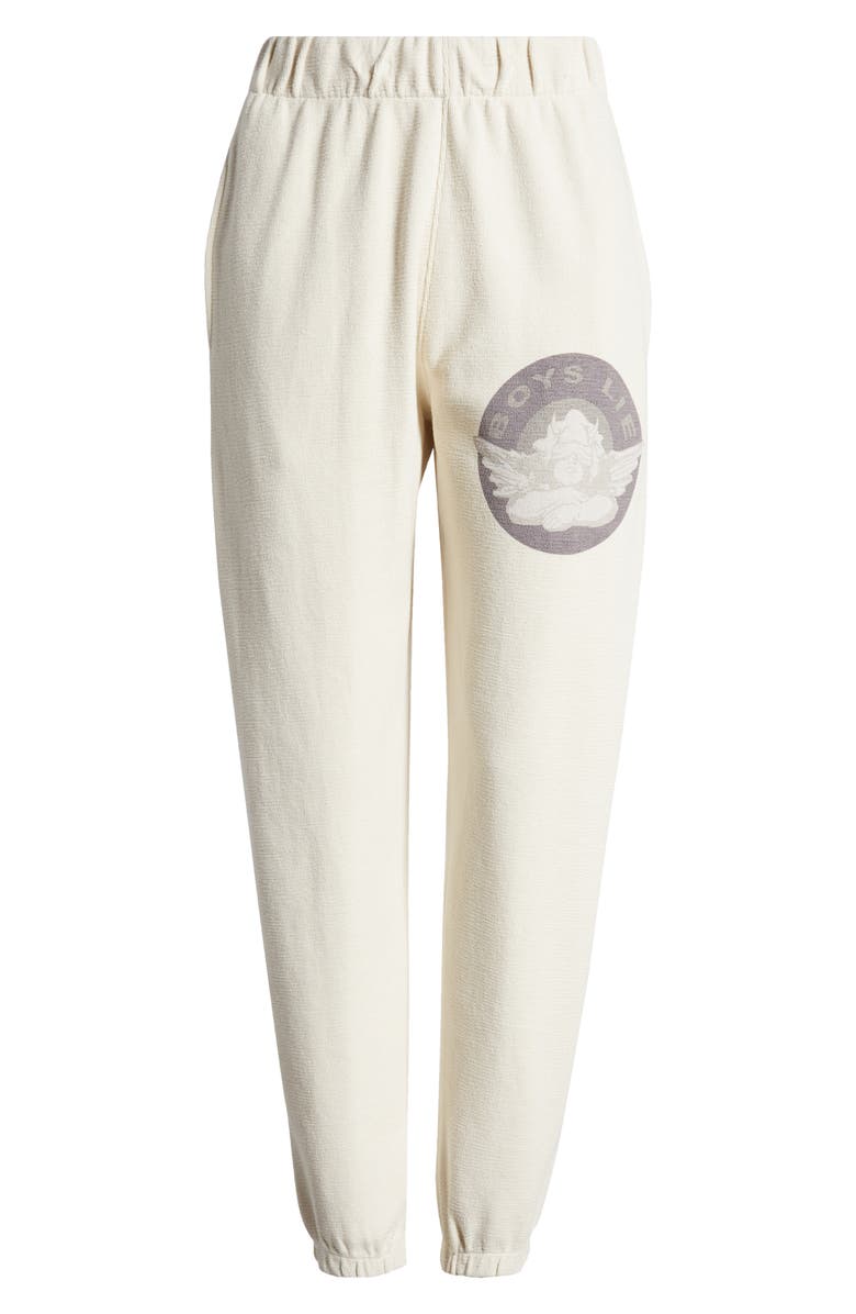 BOYS LIE Blindsided Graphic Cotton Sweatpants, Alternate, color, Sand