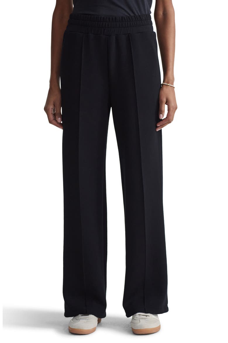 The Wide Leg 30-Inch Track Pants, Main, color, BLACK