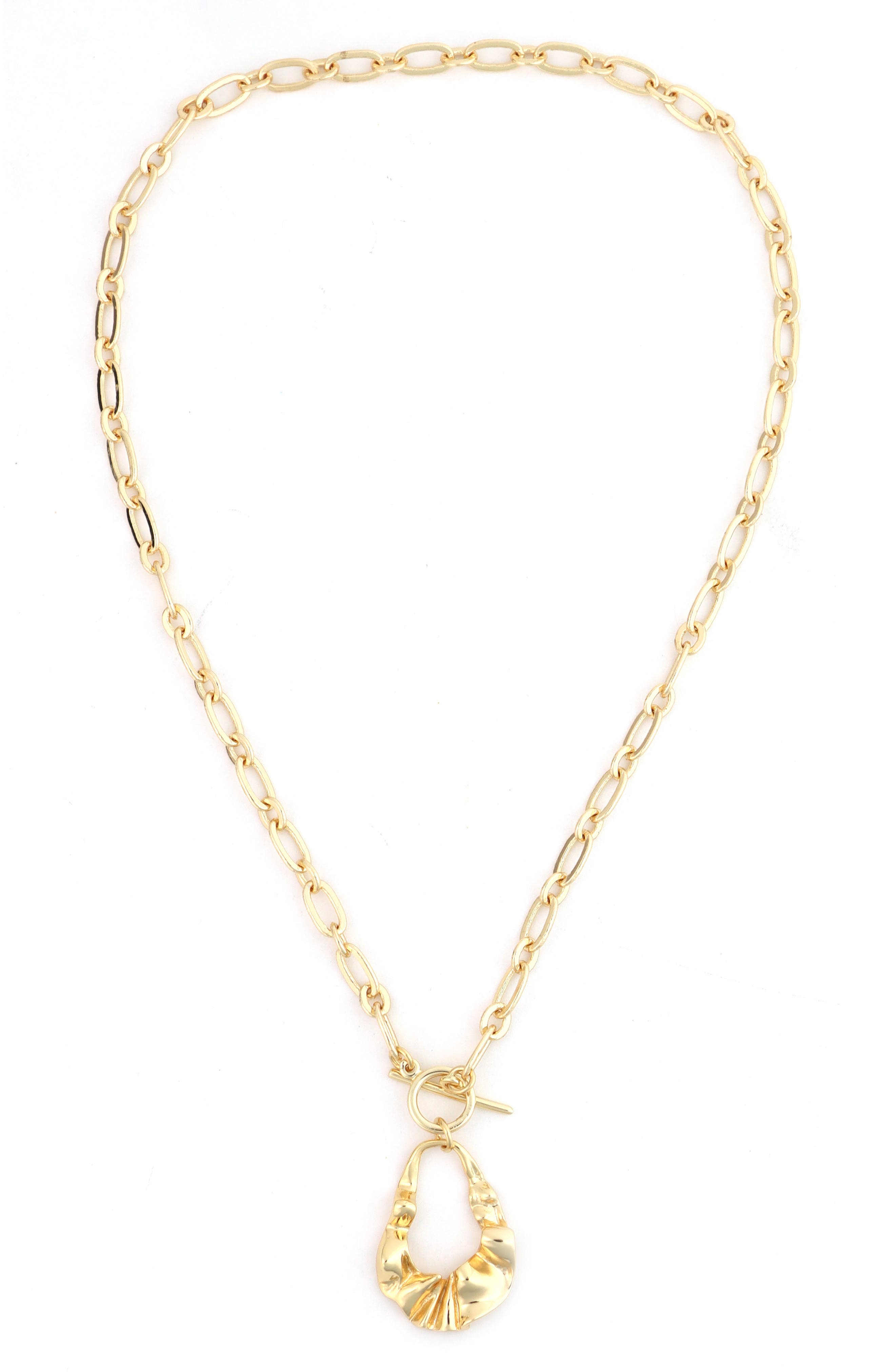 Teardrop Toggle Pendant Necklace