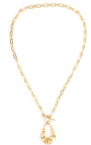 Panacea Teardrop Toggle Pendant Necklace