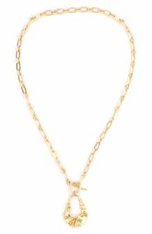 Teardrop Toggle Pendant Necklace