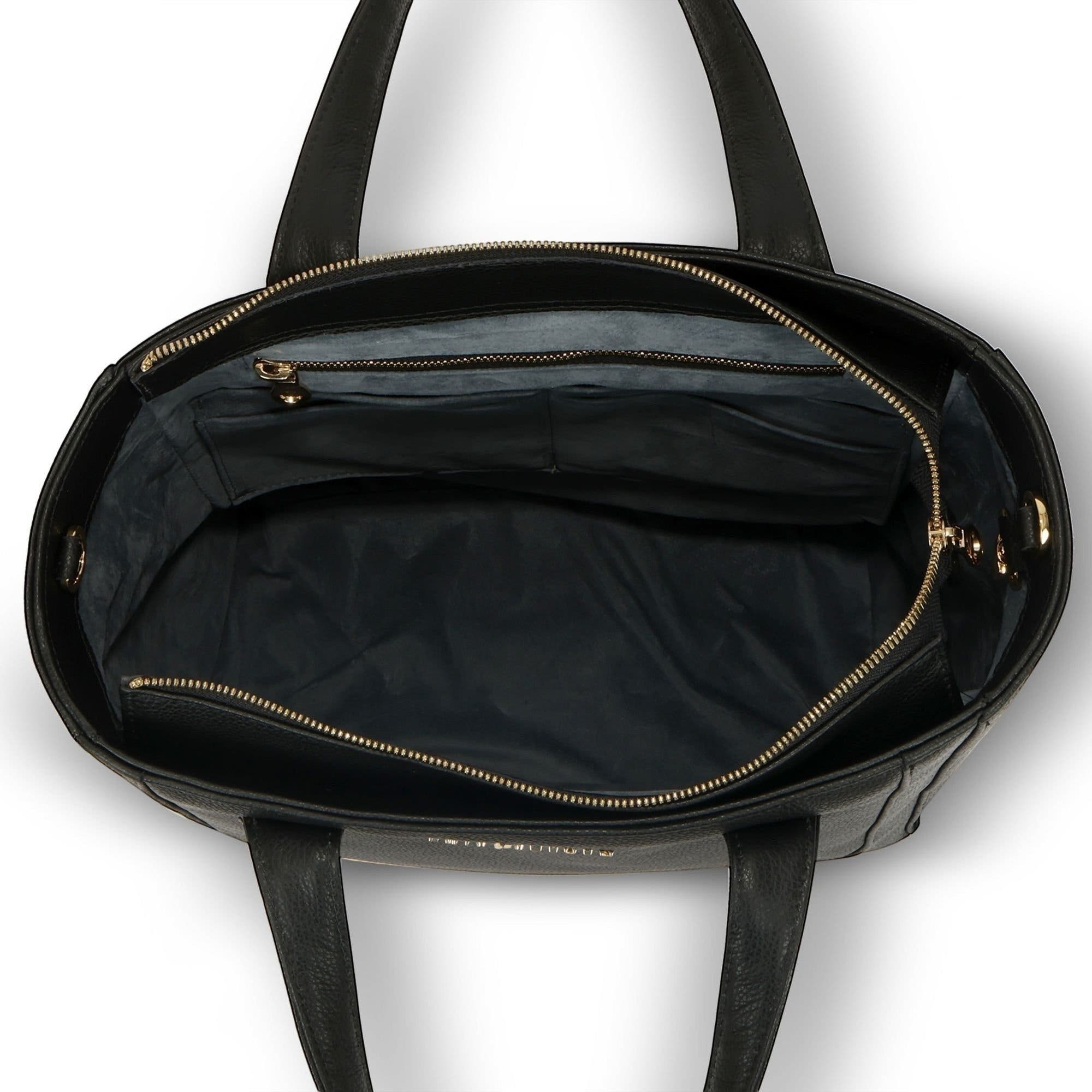 Tall Office Tote, Alternate, color, Black