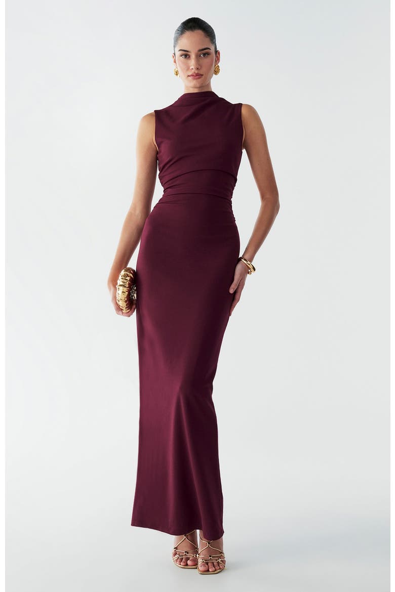 Lana Maxi Dress, Main, color, Burgundy
