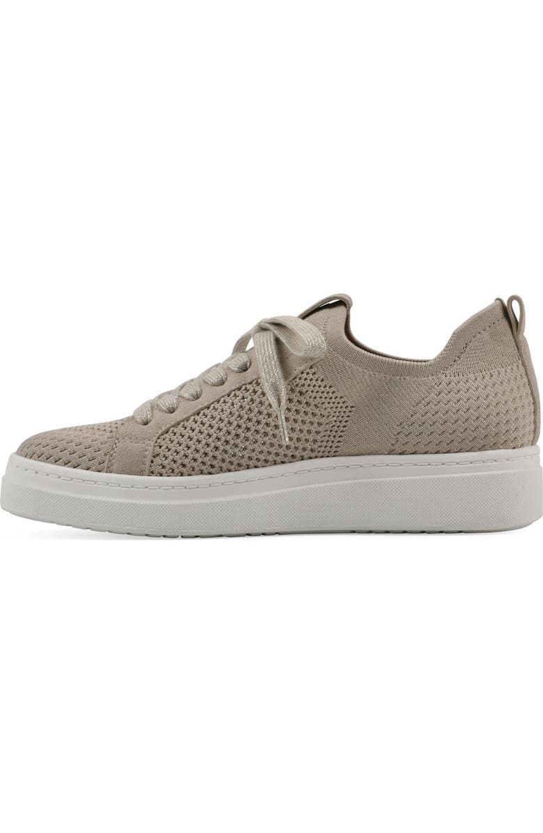White Mountain Footwear Uncut Woven Sneaker, Alternate, color, Taupe Fabric