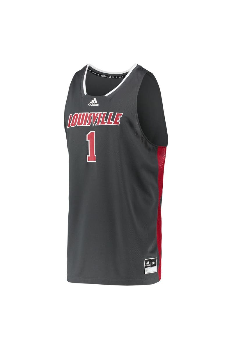 adidas Men's adidas #1 Gray Louisville Cardinals Reverse Retro Jersey, Alternate, color, Gray