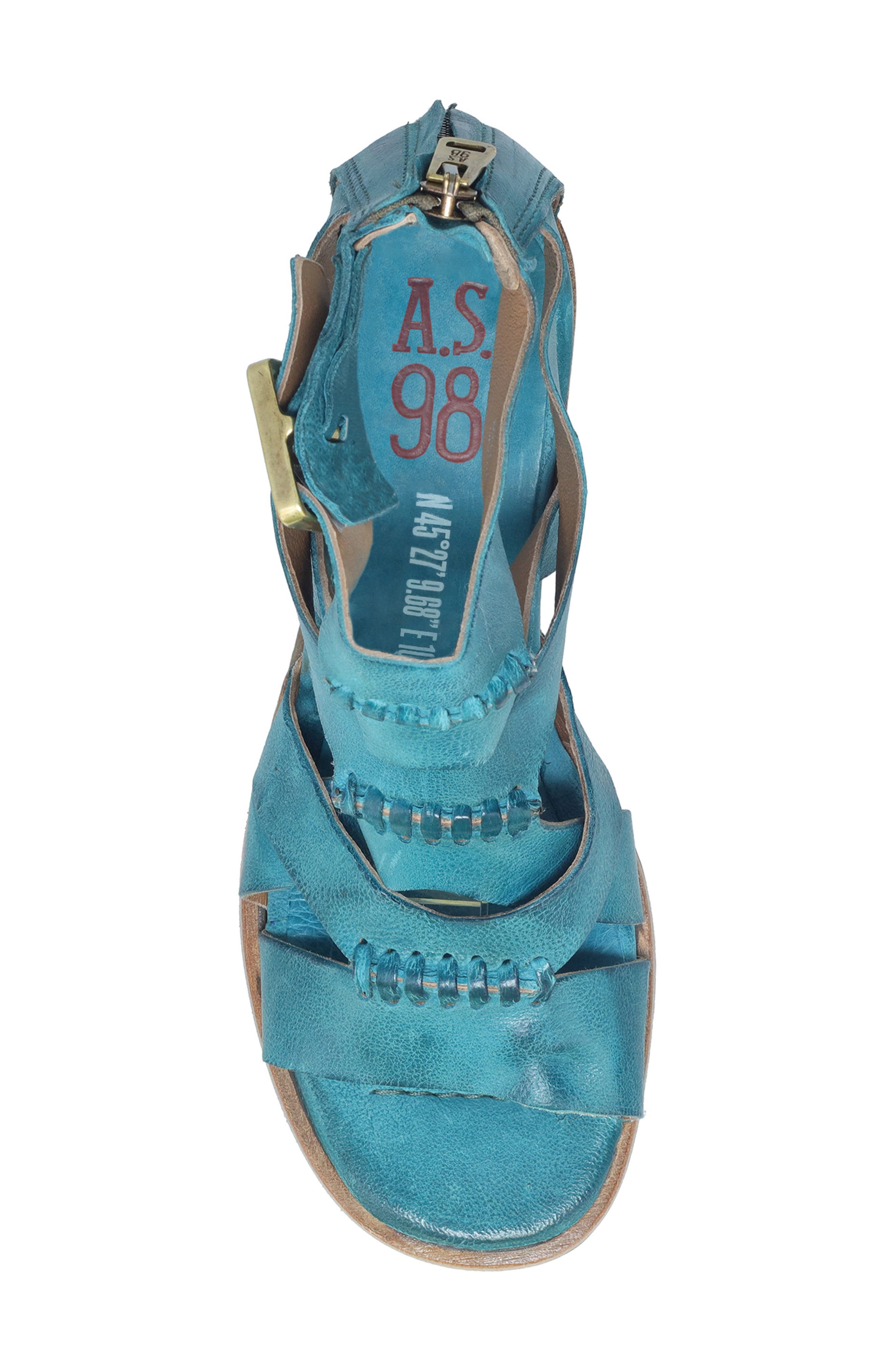Alfred Ankle Strap Sandal, Alternate, color, EMERALD