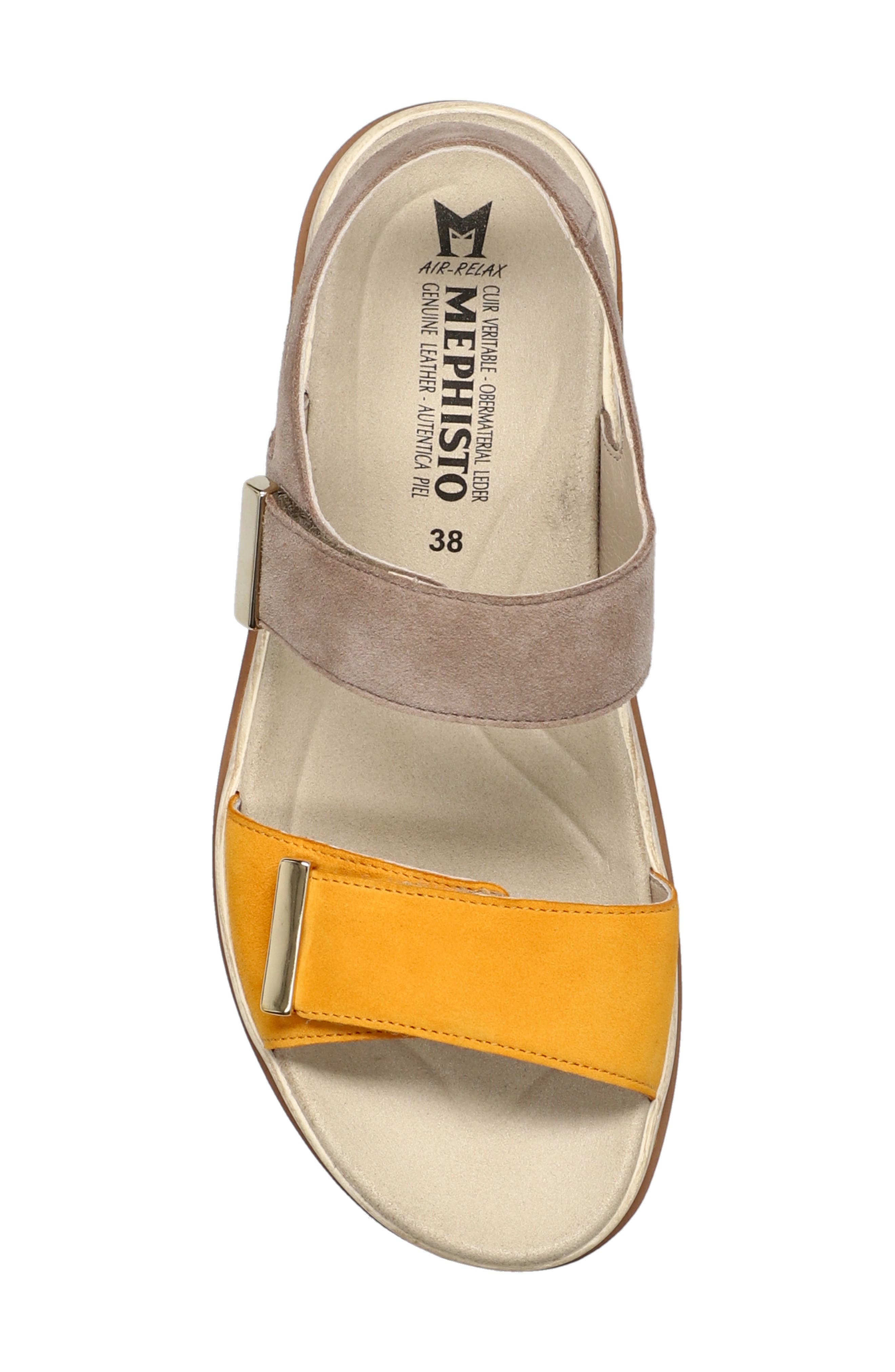 Mephisto Dominica Platform Sandal, Alternate, color, Mango/Grey