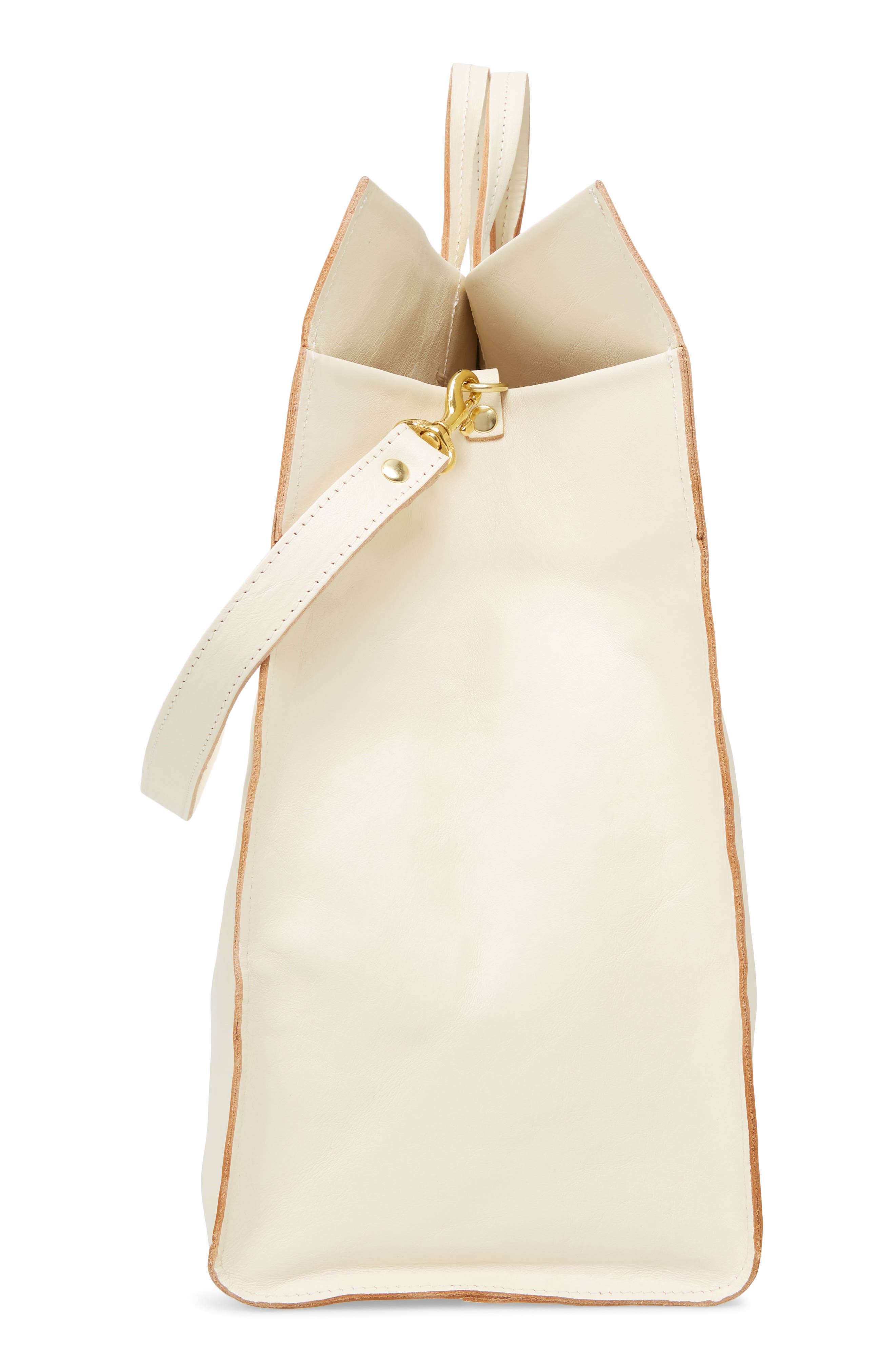 Clare V. Simple Stripe Leather Tote, Alternate, color, 