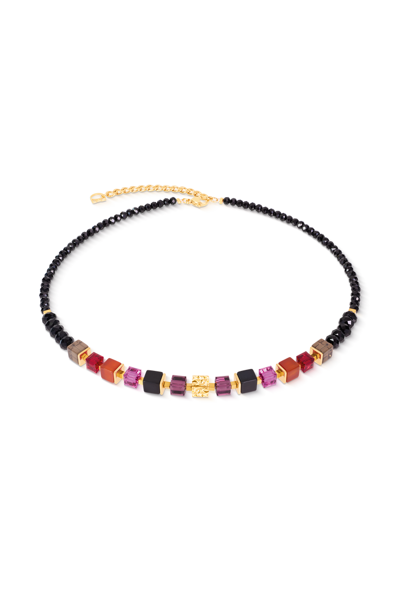 Necklace Cube Mix Precious Berry Gold, Main, color, Berry Gold