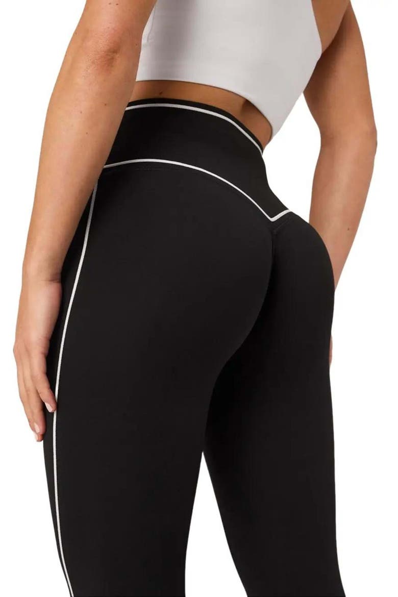 The No-Seam PureLuxe TLC Legging, Alternate, color, Black/Classic White
