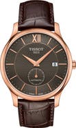 Tissot Tradition Automatic Leather Strap Watch, 40mm