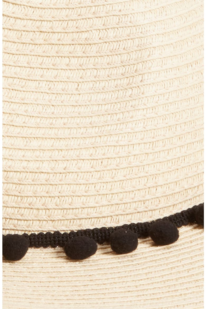 Pom Pom Panama Hat, Alternate, color, NATURAL