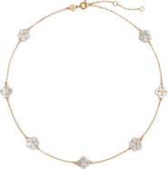 Tory Burch Forget Me Not Mother of Pearl Station Necklace
