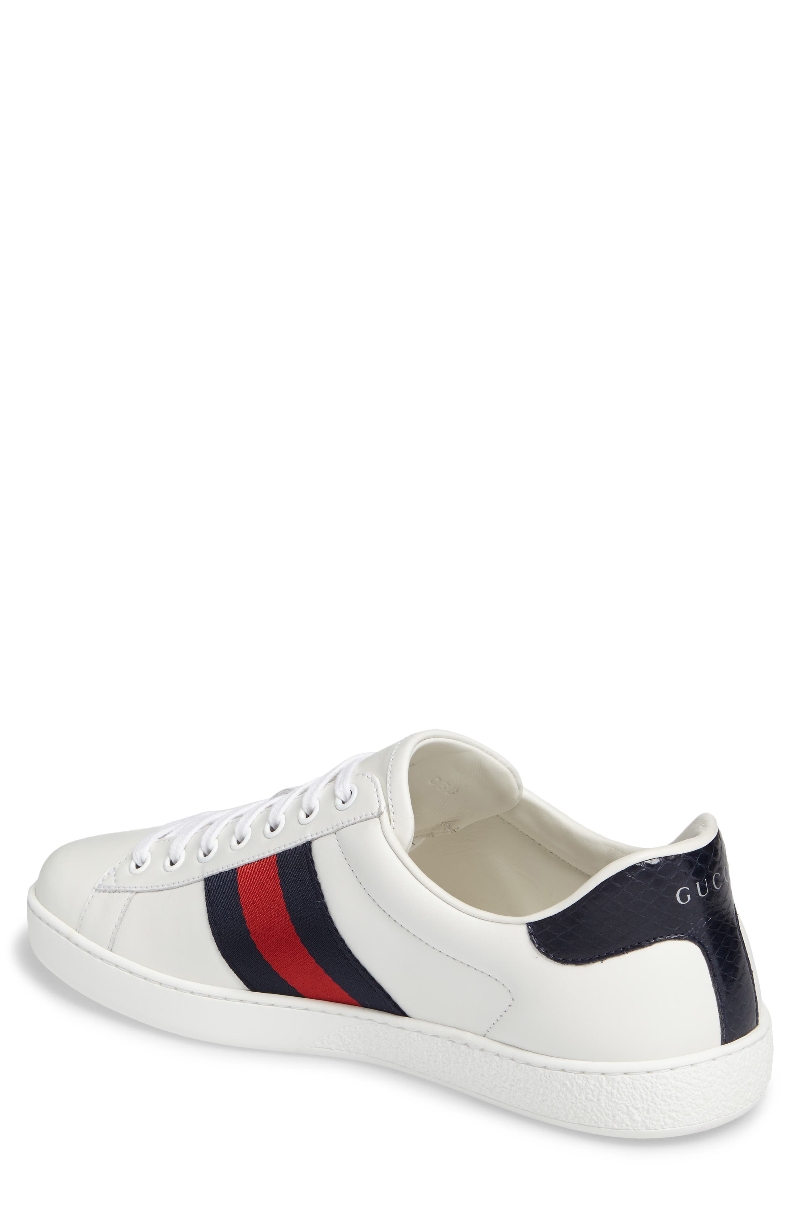 New Ace Clean Web Stripe Sneaker, Alternate, color, BIANCO