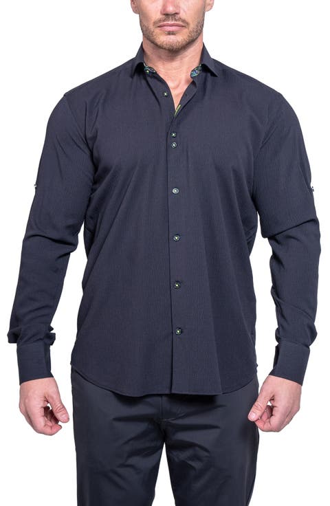 Einstein Resistance0159 Black Button-Up Shirt