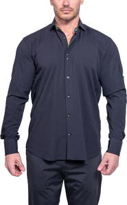 Maceoo Einstein Resistance0159 Black Button-Up Shirt