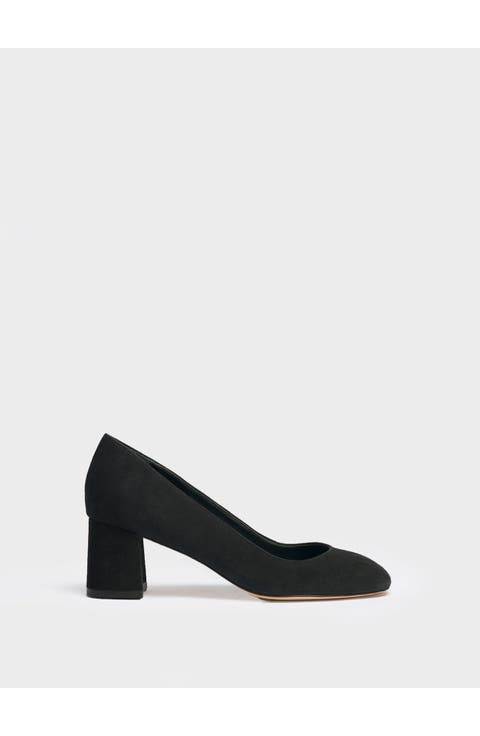 Block Heel Pump 60 Suede