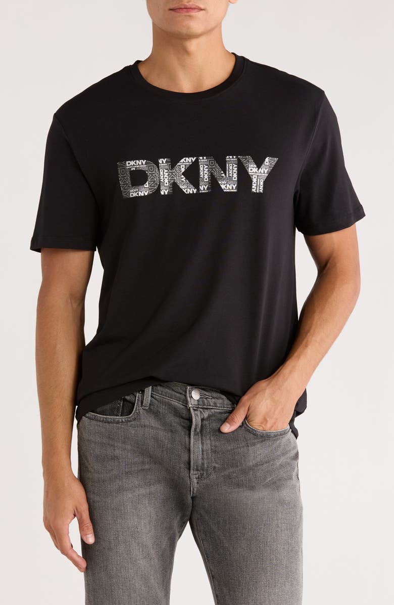 DKNY SPORTSWEAR Logo Graphic T-Shirt, Main, color, Black