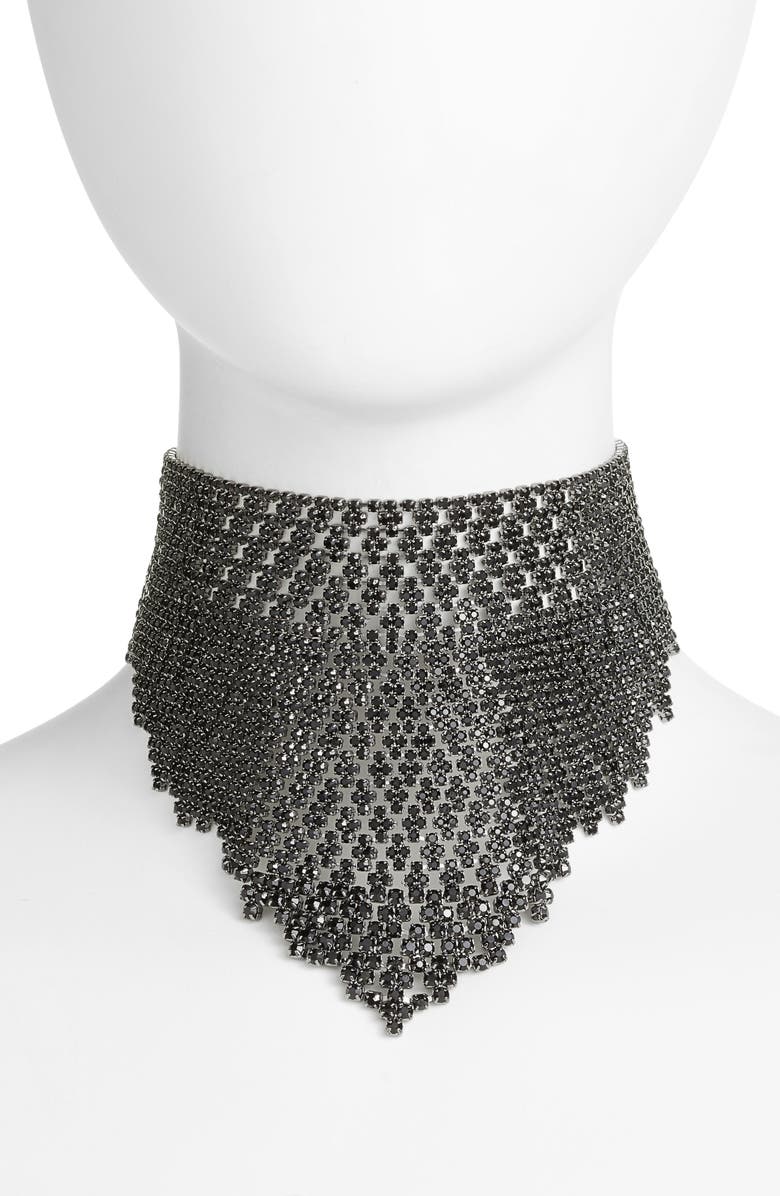 CRISTABELLE Graduated Crystal Choker, Main, color,