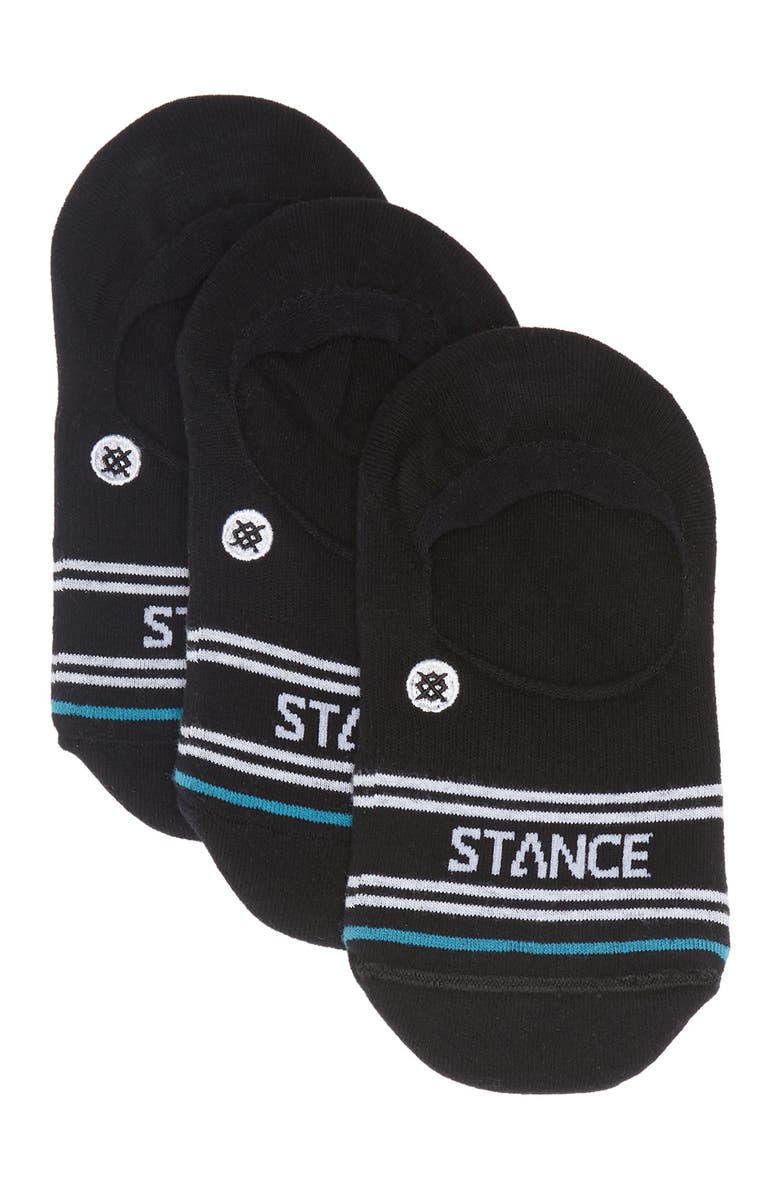 Stance Basic No-Show Socks - Pack of 3, Main, color, Black