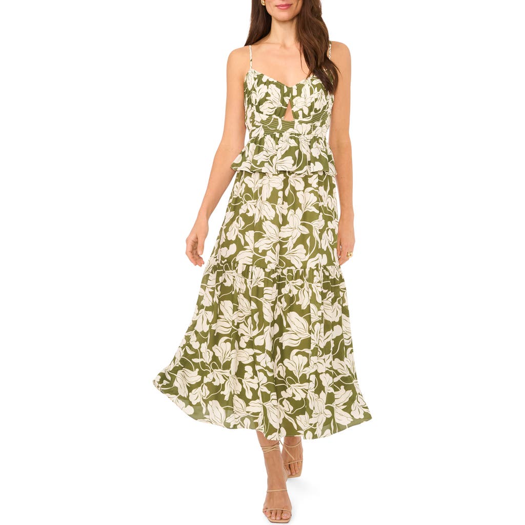 Parker The Lila Floral Tiered Midi Dress