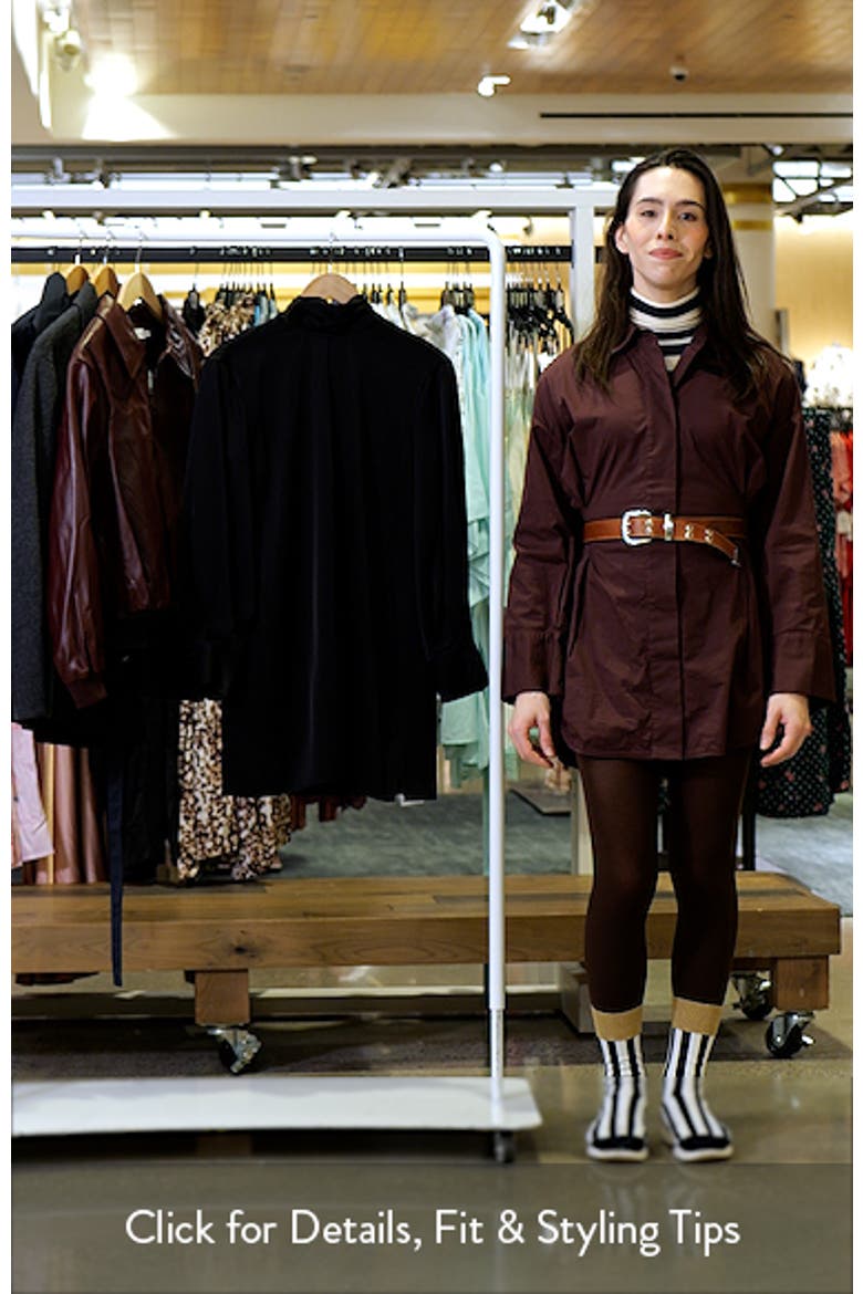Blouson Sleeve Cutout Satin Dress video