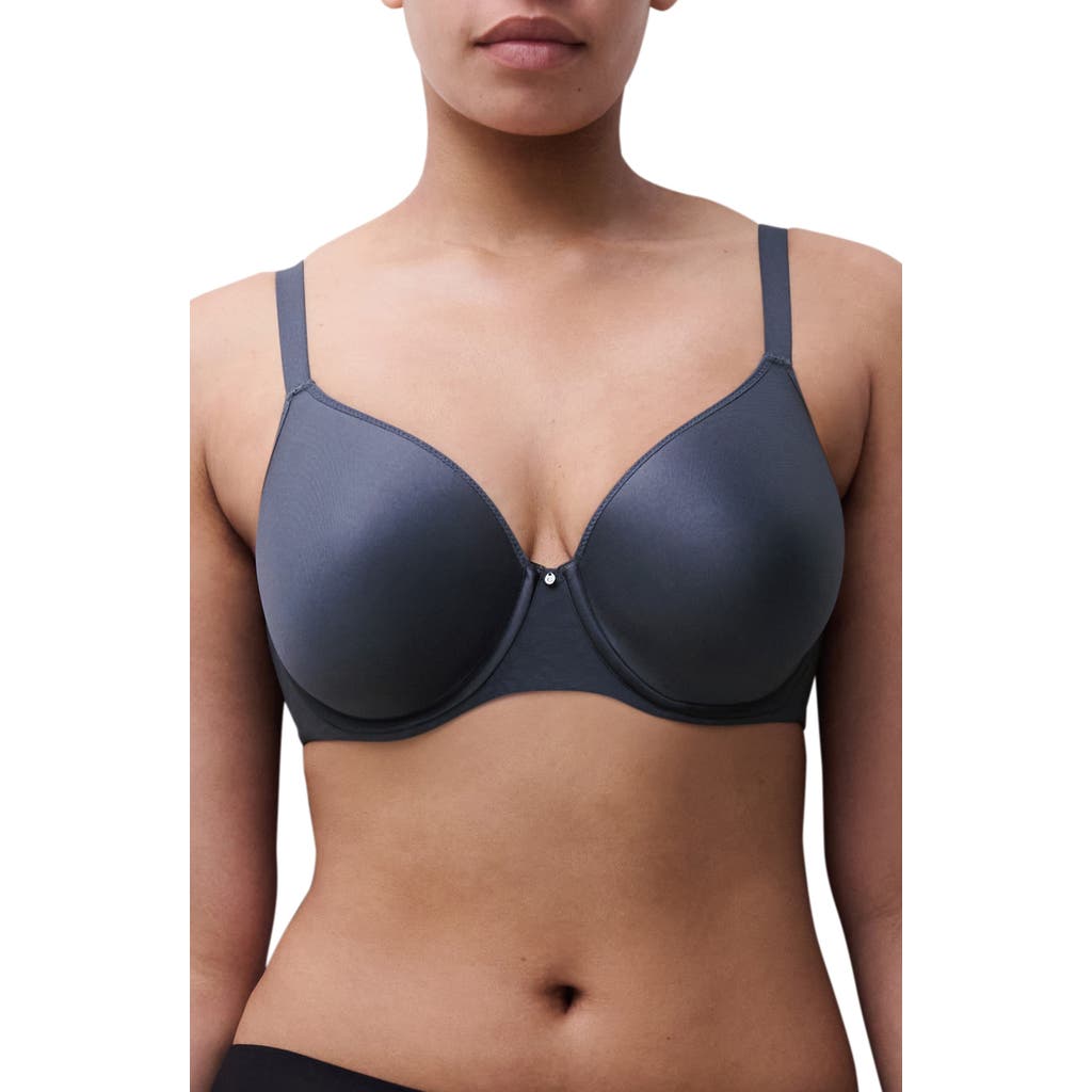 Chantelle Lingerie Comfort Chic Back Smoothing T-shirt Bra In Blue