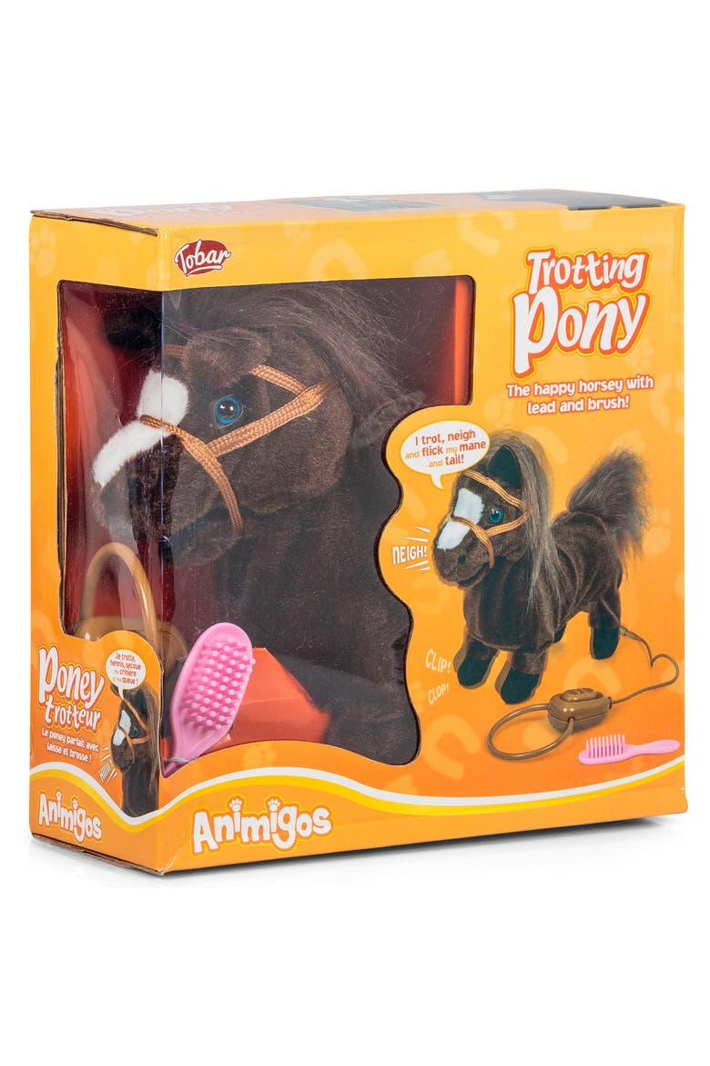 Animigos Trotting Pony Interactive Plush Toy, Alternate, color, Multicolored