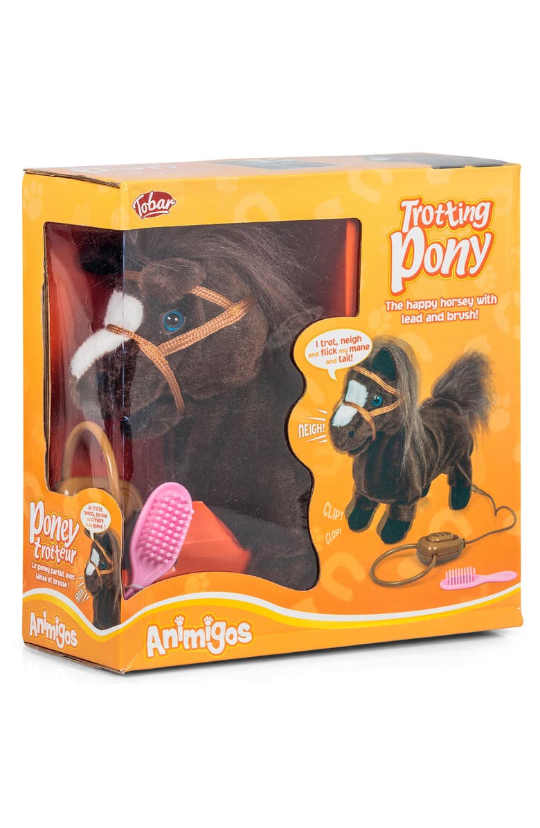 Tobar Animigos Trotting Pony Interactive Plush Toy, Alternate, color, Multicolored