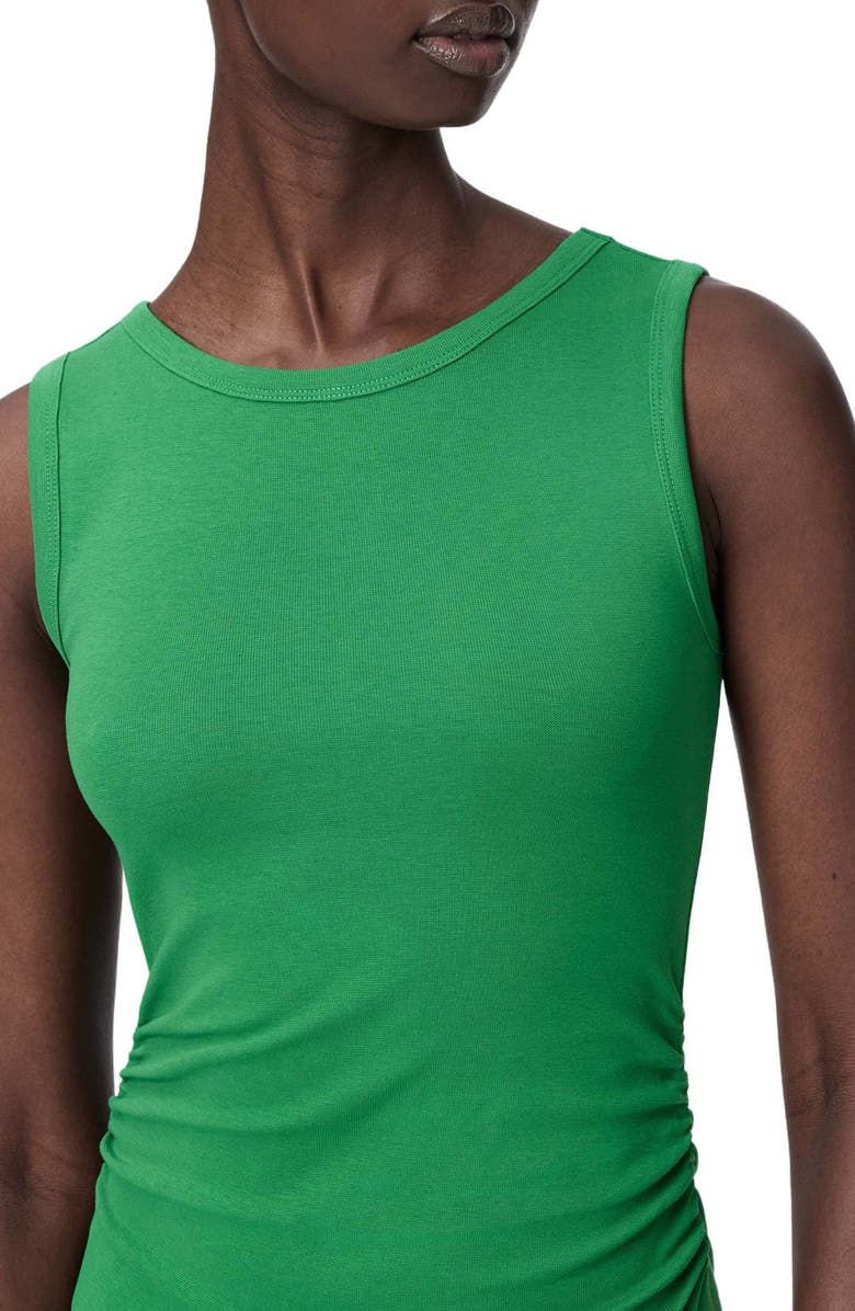 AllSaints Katarina Ruched Side Maxi Dress, Alternate, color, Apple Green