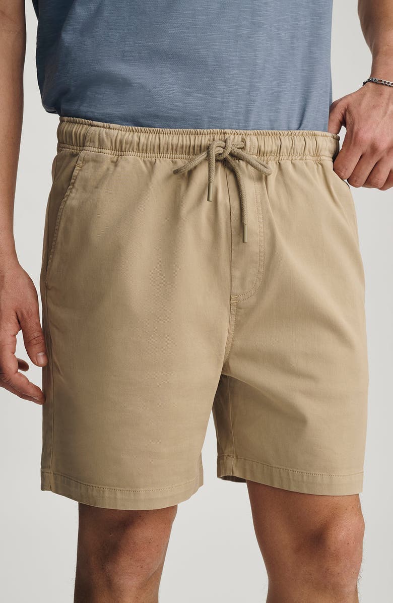 Mavi Jeans Woven Drawstring Shorts, Alternate, color, Olive Gray