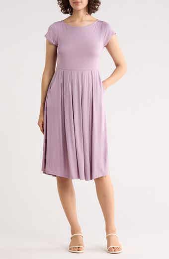 WEST K ei Cap Sleeve Knit Midi Dress