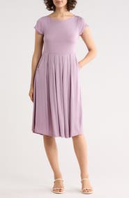 WEST K West Kei Cap Sleeve Knit Midi Dress