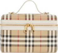Burberry Check Coated Canvas Vanity Case