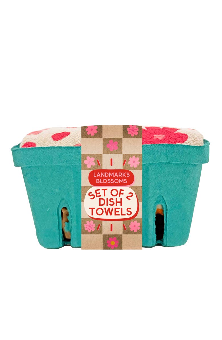 The Neighborgoods DC BLOSSOMS - Dish Towel Set of 2, Alternate, color, NO COLOR