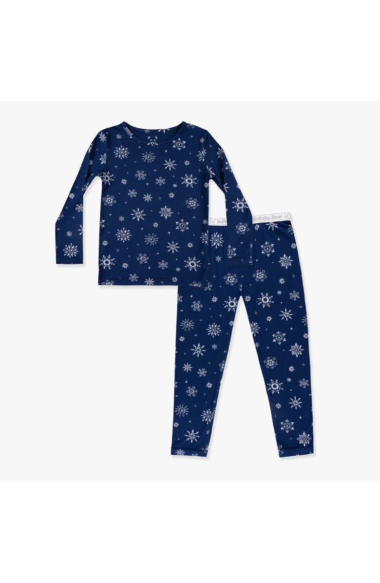 Bellabu Bear Kids' Snowflake Set of 2 Piece Pajamas, Main, color, Snowflake