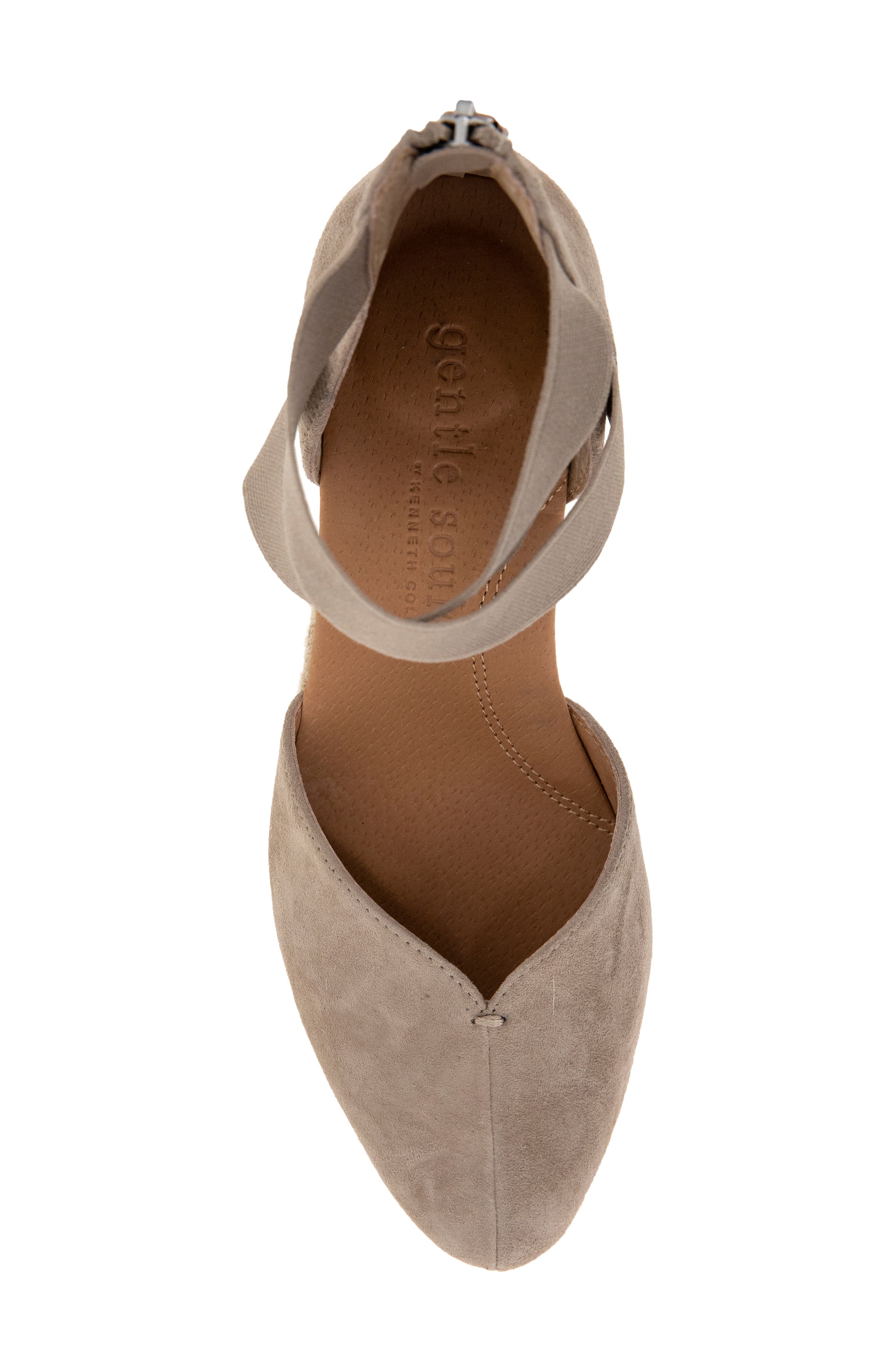 Gentle Souls Orya Espadrille Wedge Sandal, Alternate, color, Mushroom Suede