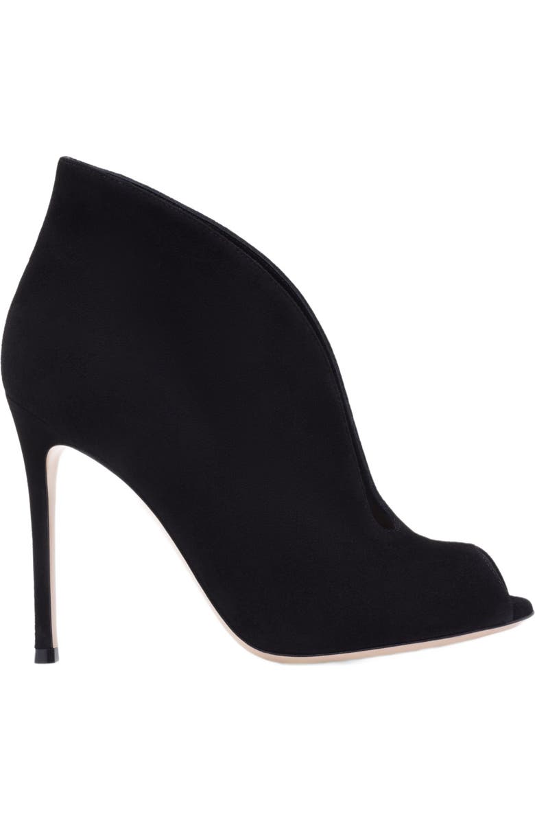 Gianvito Rossi Vamp Pump, Main, color, Black Suede