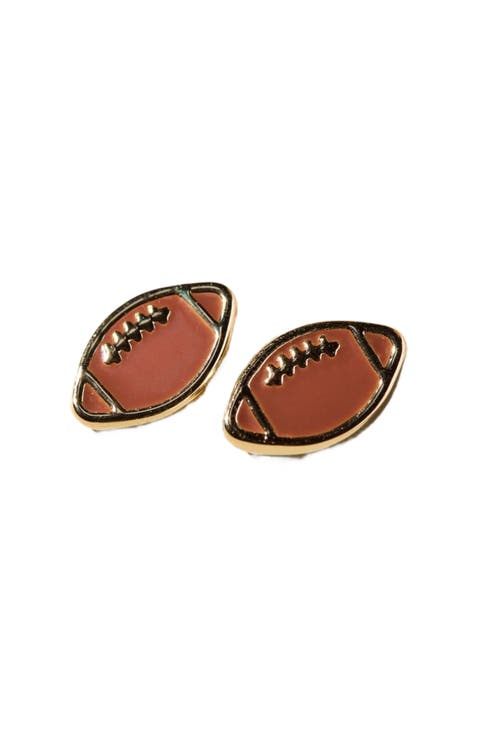 Football Stud Earrings