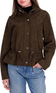 Tahari Ruby Faux Suede Jacket