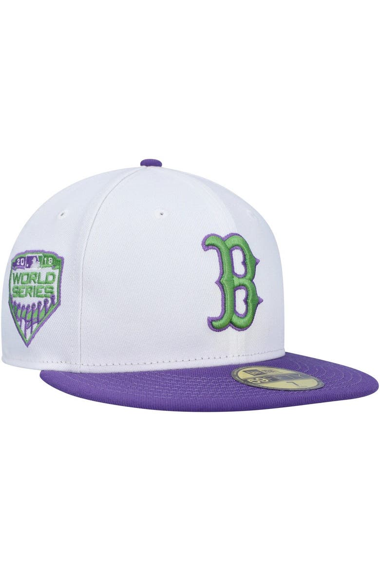Men's New Era White Boston Red Sox  Side Patch 59FIFTY Fitted Hat, Main, color, White