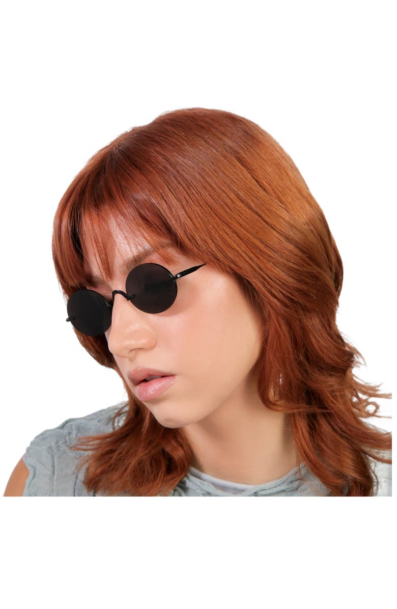 Lyndon Eyewear Havana Sunglasses, Alternate, color, Matte Black / Grey