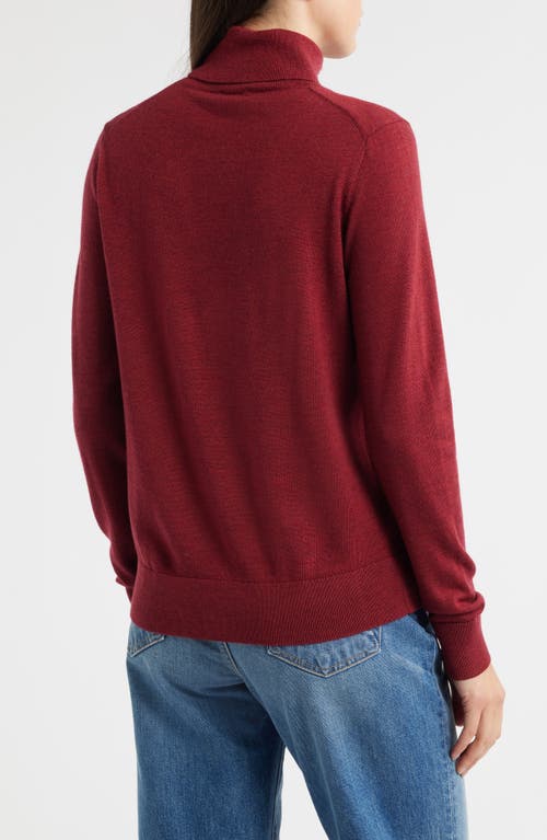 Pendleton Merino Wool Turtleneck Sweater In Red