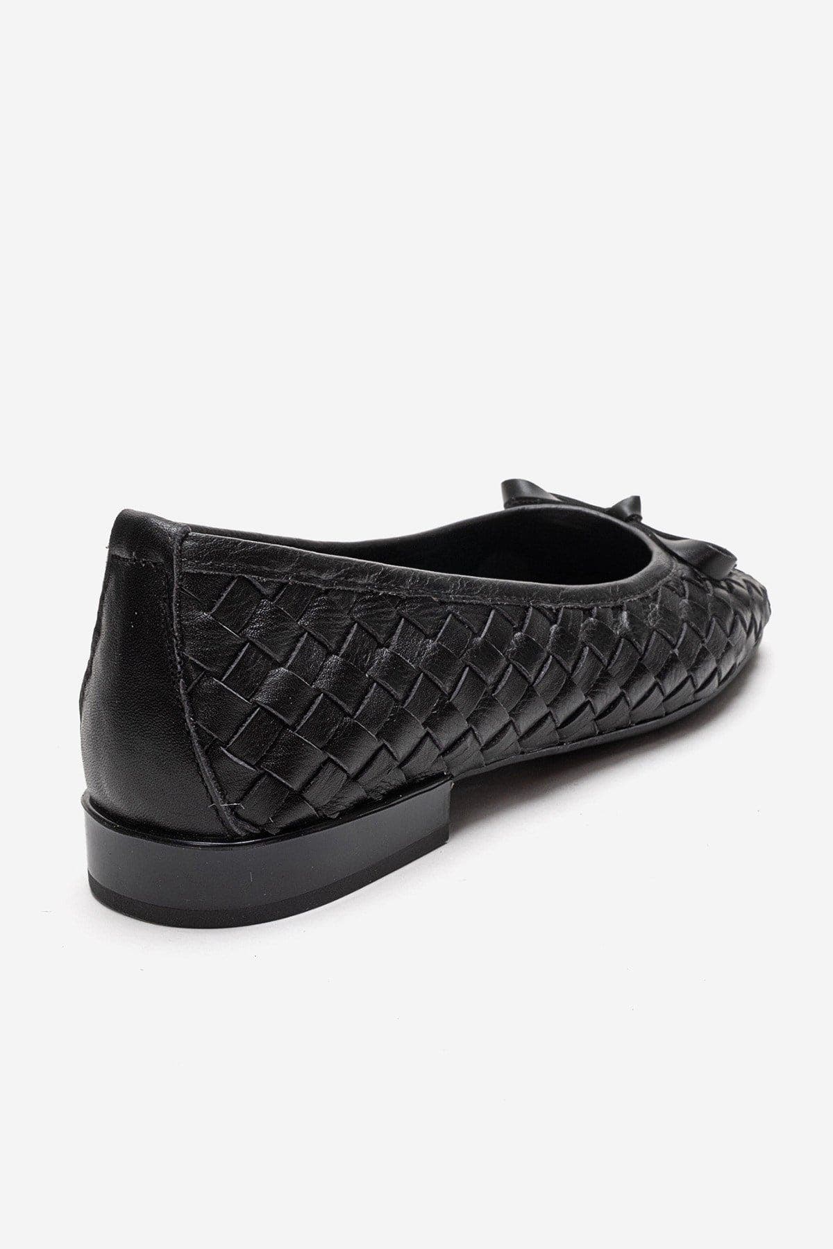 Forever & Always Shoes Garen Leather Ballet Flat, Alternate, color, Black