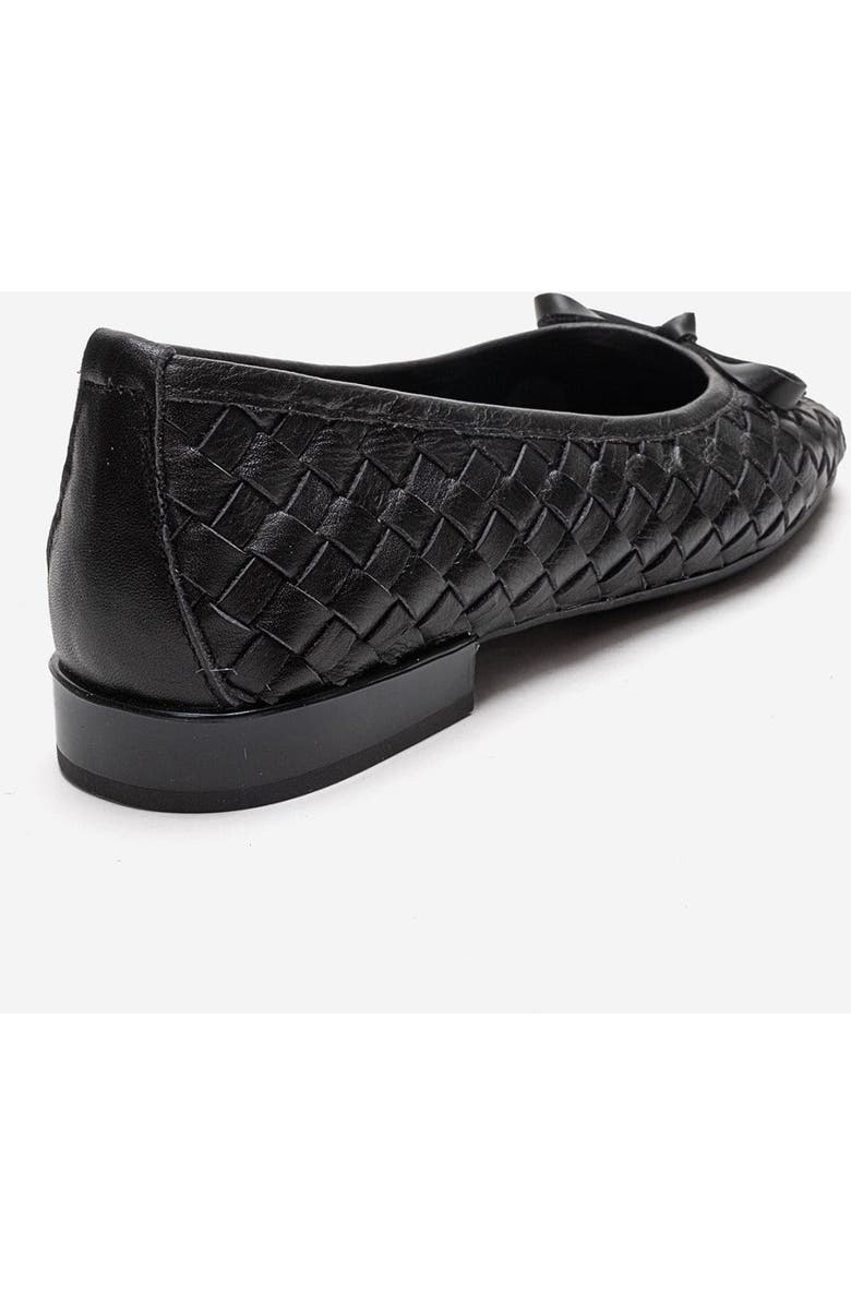 Forever & Always Shoes Garen Leather Ballet Flat, Alternate, color, Black