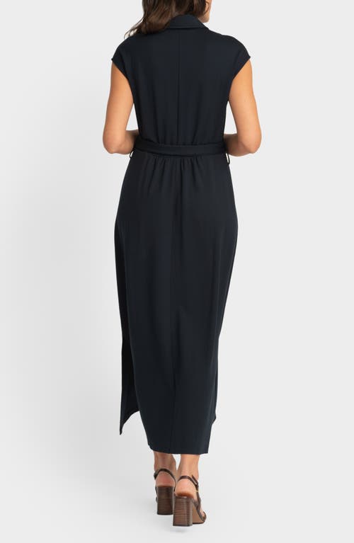 SERAPHINE SERAPHINE UTILITY JERSEY MATERNITY/NURSING MIDI SHIRTDRESS 