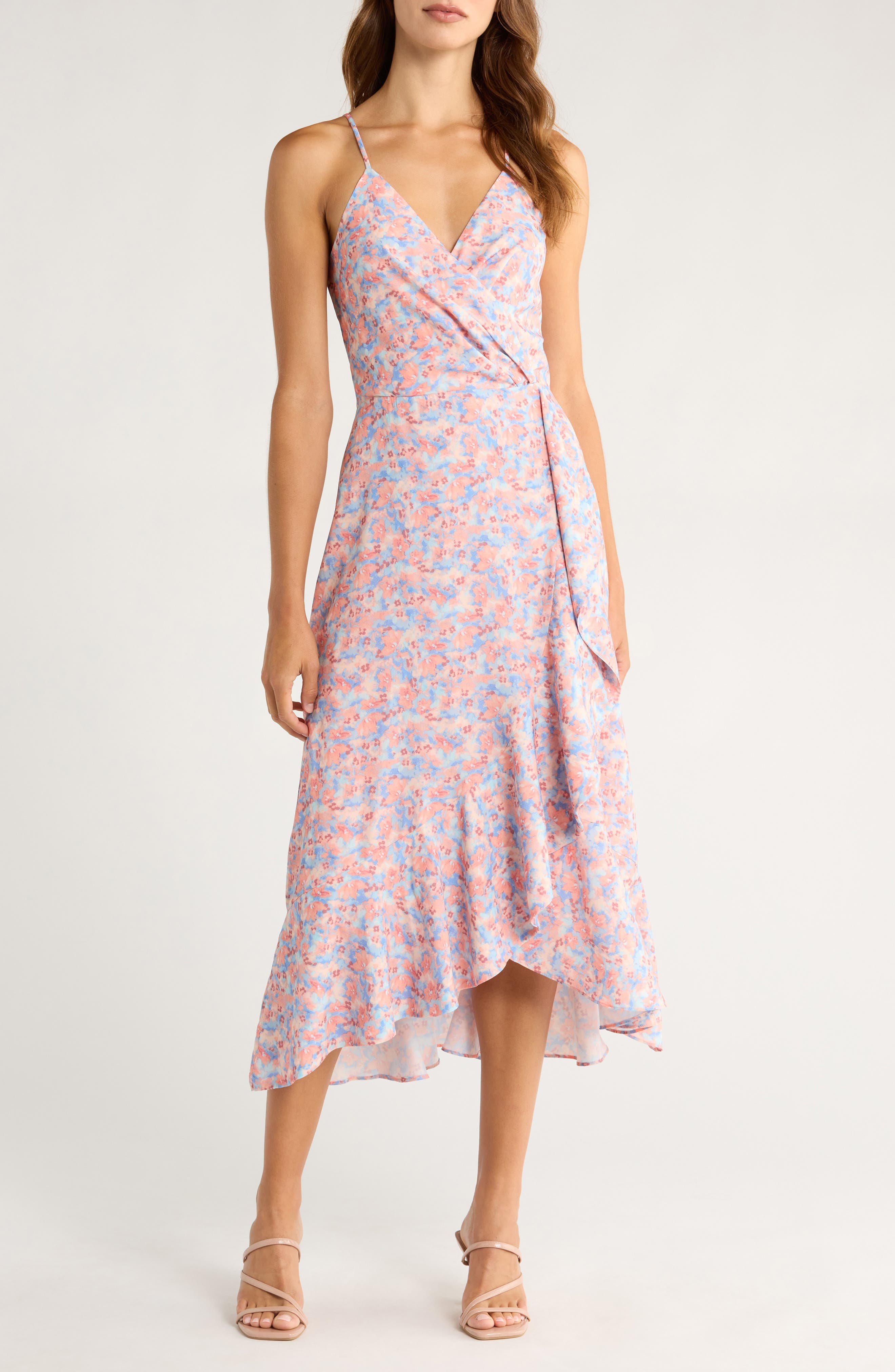 Chelsea28 Faux Wrap Midi Dress